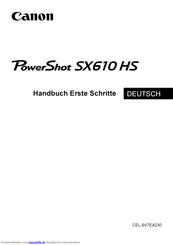 Canon Power Shot SX610 HS Handbuch
