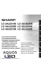 Sharp LC-24LE220E Bedienungsanleitung