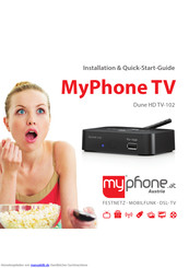 myPhone Dune HD TV-102 Installationsanleitung