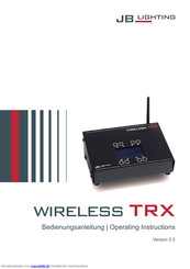 JB-Lighting Wireless TRX Bedienungsanleitung