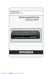 openbox S6 Bedienungsanleitung