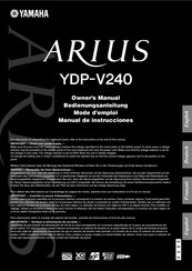 Yamaha Arius YDP-V240 Bedienungsanleitung