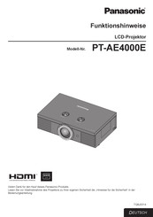 Panasonic PT-AE4000E Funktionshinweise