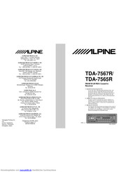 Alpine TDA-7567R Bedienungsanleitung