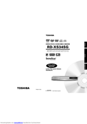 Toshiba RD-XS34SG Bedienungsanleitung
