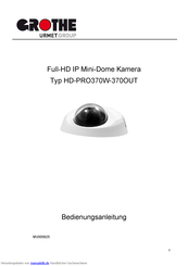 Grothe HD-PRO370W Bedienungsanleitung
