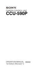 Sony CCU-590P Bedienungsanleitung