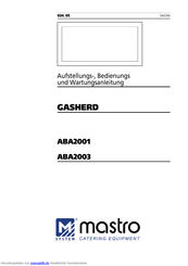 mastro ABA20003 Aufstellungs-, Bedienungs Und Wartungsanleitung