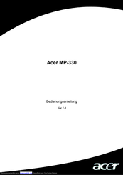 Acer MP-330 Bedienungsanleitung