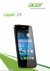 Acer Liquid Z4 Bedienungsanleitung