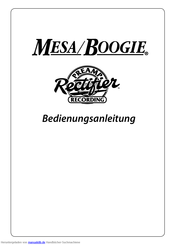 Mesa/Boogie 12AX7 Bedienungsanleitung