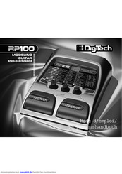DigiTech RP100 Bedienungsanleitung