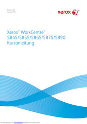 Xerox WorkCentre 5890 Kurzanleitung