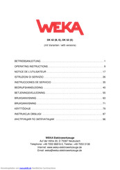 Weka DK 42 E Betriebsanleitung
