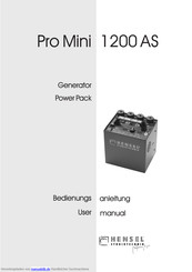 Hensel Pro Mini 1200 AS Bedienungsanleitung