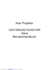 Acer U5313W-Serie Benutzerhandbuch