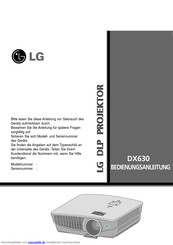 LG DX630 Bedienungsanleitung