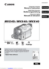 Canon MVX40i Bedienungsanleitung