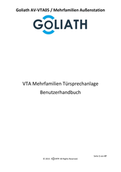 Goliath Goliath AV-VTA05 Benutzerhandbuch