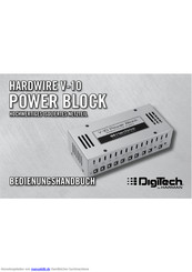 DigiTech HardWire V-10 Power Block Bedienungsanleitung