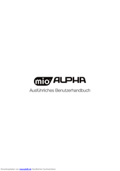 Mio ALPHA Benutzerhandbuch