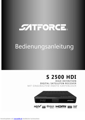 Satforce S 2500 HDI Bedienungsanleitung