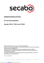 Secabo T120 II Bedienungsanleitung