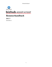 Konica Minolta Bizhub 4000p Benutzerhandbuch Pdf Herunterladen Manualslib