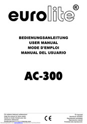 EuroLite AC-300 Bedienungsanleitung