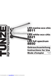 Tunze led white eco chic 8821 Gebrauchsanleitung