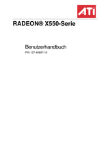 ATI Technologies RADEON X550-Serie Benutzerhandbuch