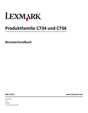 Lexmark C736 Benutzerhandbuch
