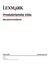 Lexmark X54x 387 Benutzerhandbuch