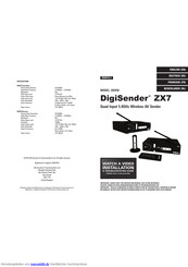 AEI Security & Communications DigiSender ZX7 Bedienungsanleitung
