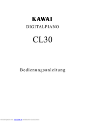 Kawai CL30 Bedienungsanleitung