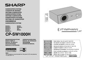 Sharp CP-SW1000H Bedienungsanleitung