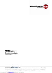 multimediaone MMOne.tv Benutzerhandbuch