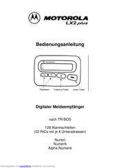 Motorola LX2 plus Bedienungsanleitung