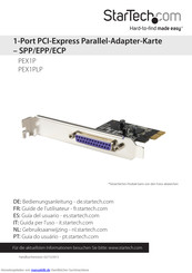 StarTech.com PEX1P Bedienungsanleitung