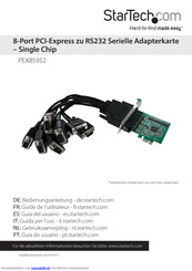 StarTech.com PEX8S952 Bedienungsanleitung