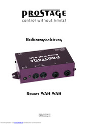 Prostage Remote WAH WAH Handbuch