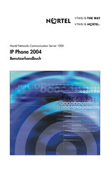 Nortel IP Phone 2004 Benutzerhandbuch