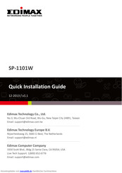 Edimax SP-1101W Installationshandbuch