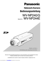 Panasonic WV-NP244E Bedienungsanleitung