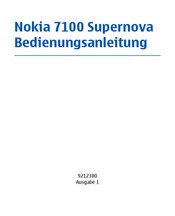 Nokia 7100 Supernova Bedienungsanleitung