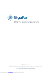 GigaPan Epic Pro Bedienungsanleitung