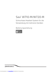 Plantronics Savi W720-M Bedienungsanleitung
