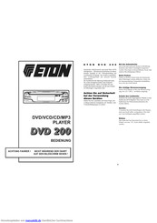 Eton DVD 2000 Bedienungsanleitung