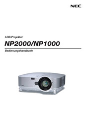 NEC NP2000 Bedienungsanleitung