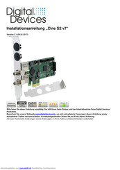 Digital Devices Cine S2 v7 Installationshandbuch